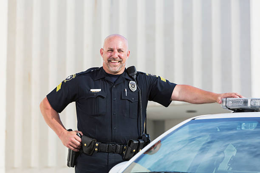 Happy Security Gentlemen Armed Security Officer