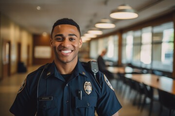Police Officer inside